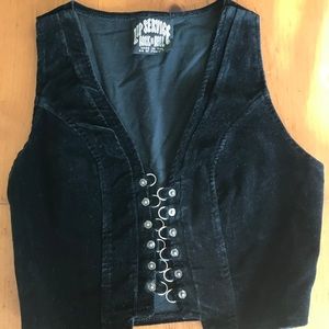 Lip service black vest